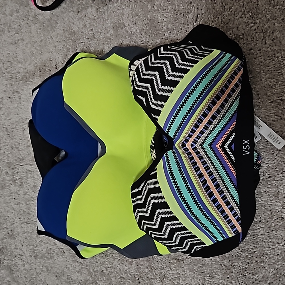 Victoria's Secret Sports Racerback Lined Wired Bras (Set of 3 Bundle)